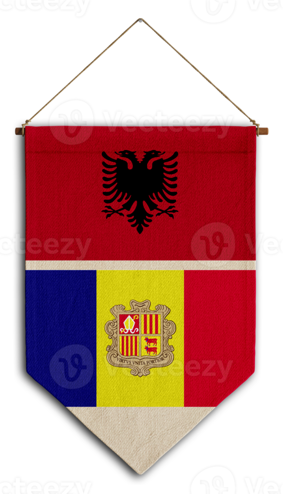 flagge beziehung land hängen stoff reise einwanderung beratung visum transparent albanien andorra png