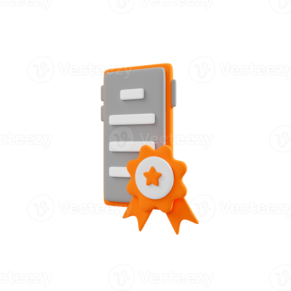 online education and E-Learning 3D icon png