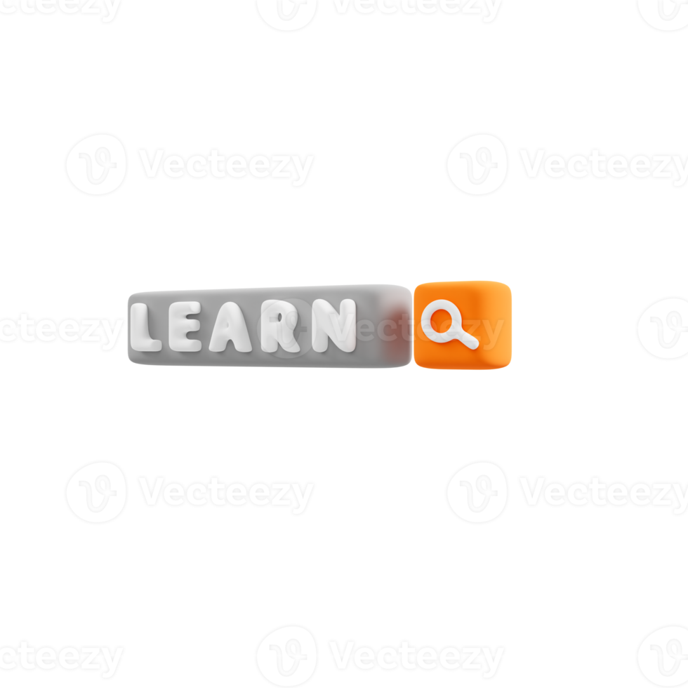 online education and E-Learning 3D icon png