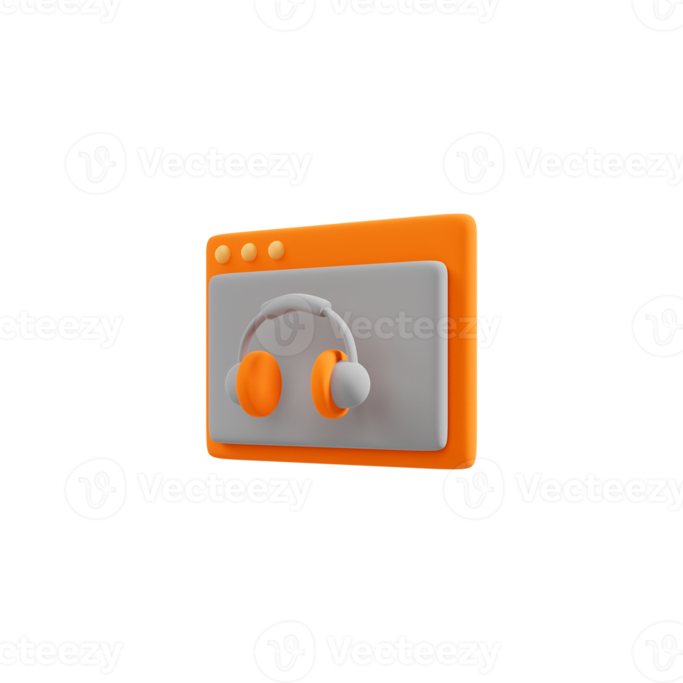 online education and E-Learning 3D icon png