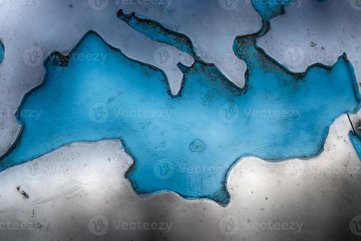 Abstract close up globe showing Italy photo