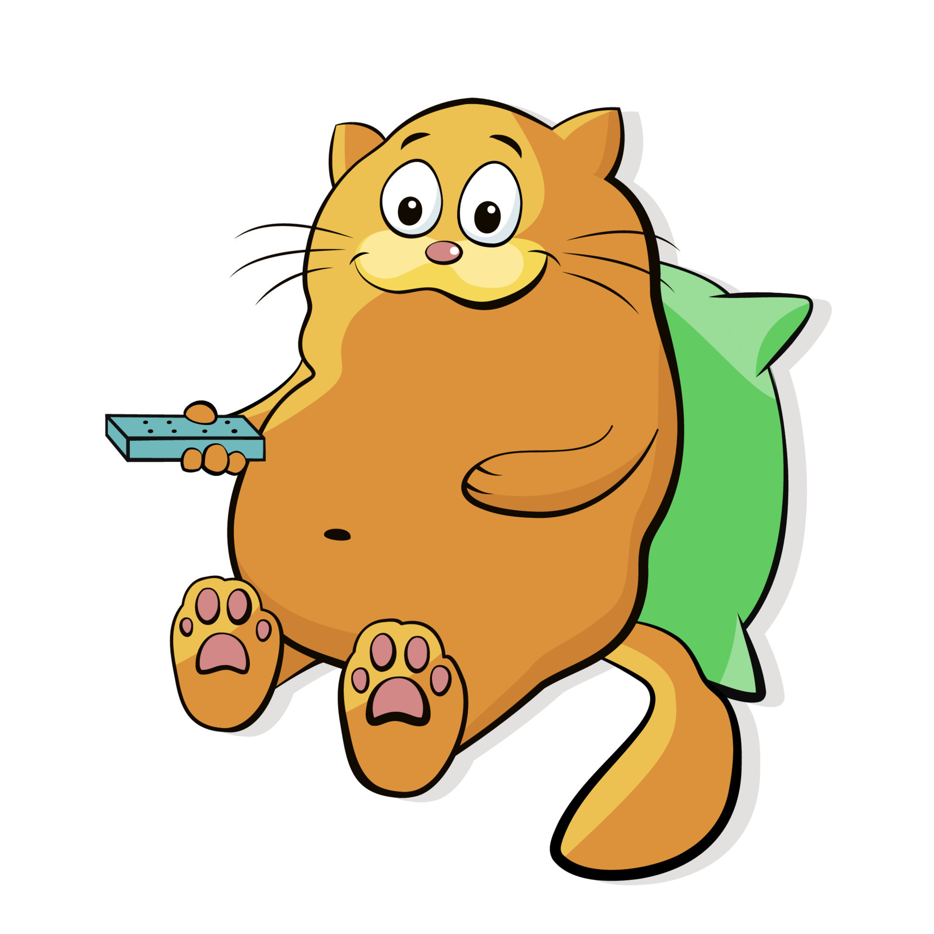 Smiling fat red cat with big belly is watching TV. Cartoon vector illustration of slow life or body positive concept. Kitty funny character relax at home 15445536 Vector Art at Vecteezy Smiling fat red cat with big belly is watching TV. Cartoon vector illustration of slow life or body positive concept. Kitty funny character relax at home 15445536 Vector Art at Vecteezy
