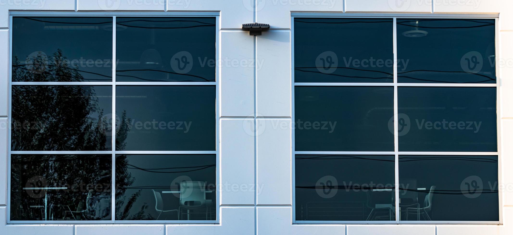 Looking inside a cafeteria window photo