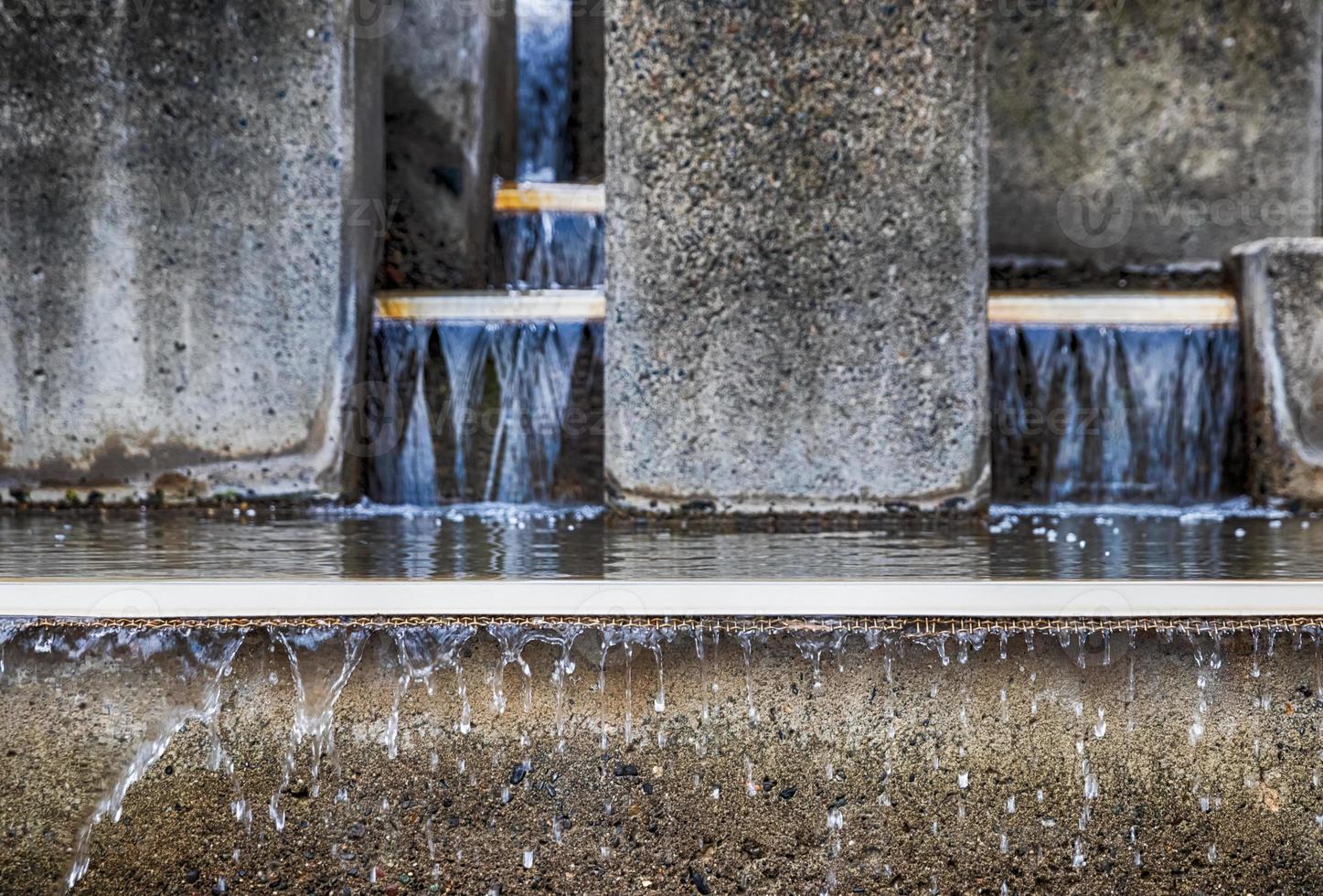 Abstract water fountain close up view photo
