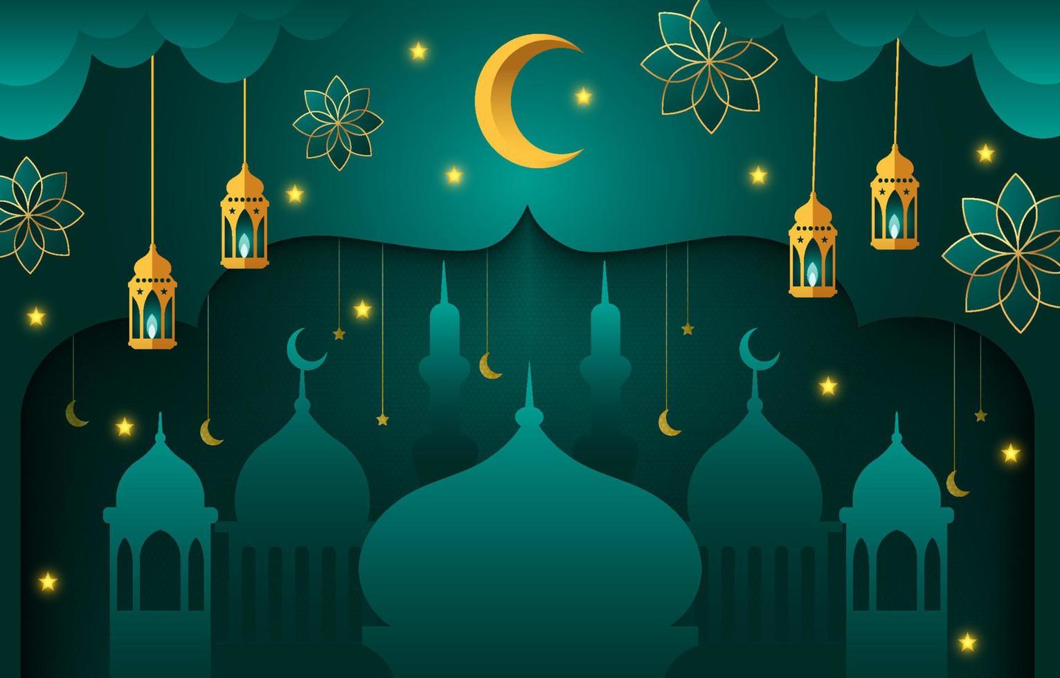 Isra Miraj Background vector