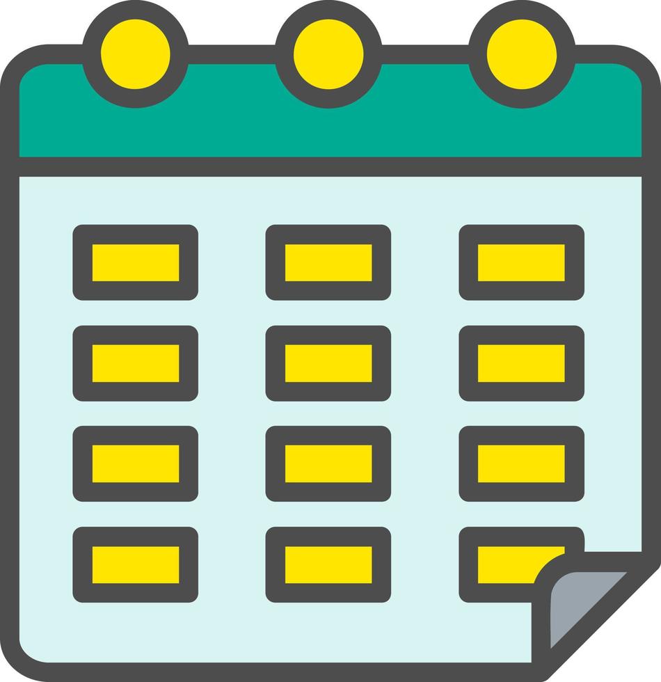 icono de vector de calendario