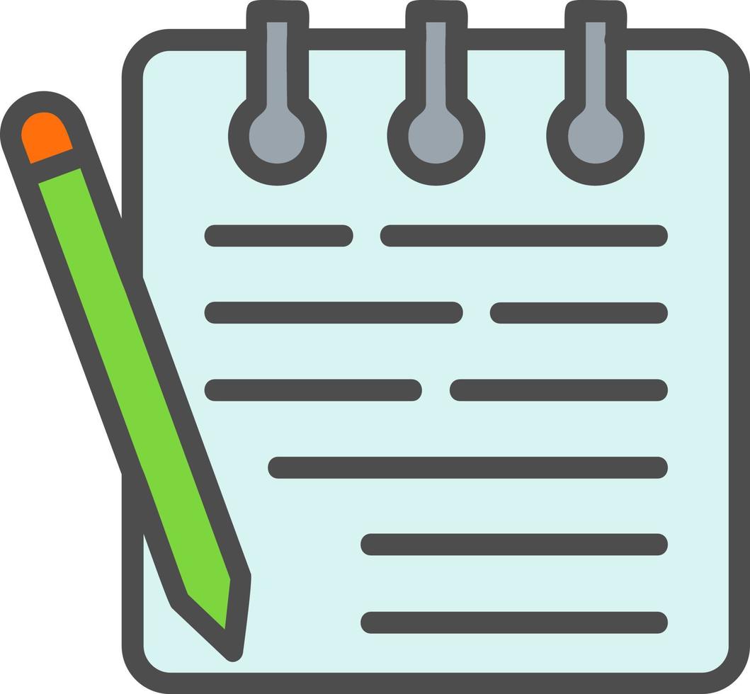 Notepad Vector Icon