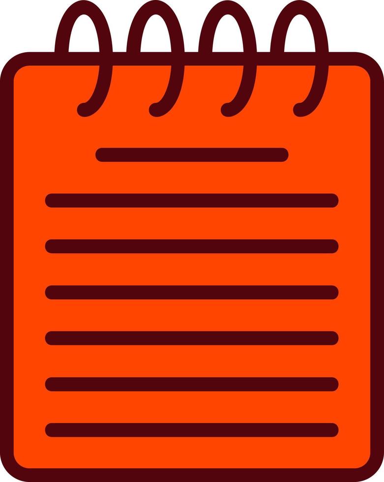 Notepad Vector Icon 15446375 Vector Art at Vecteezy