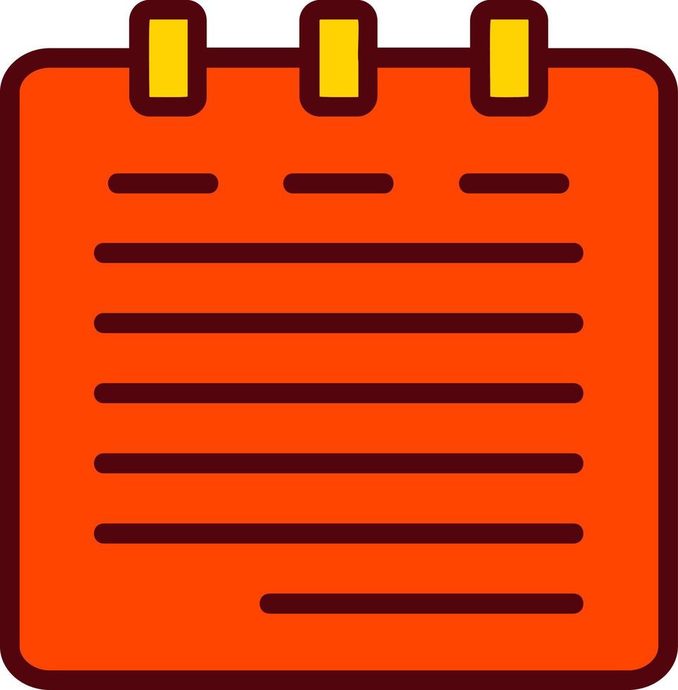 Notepad Vector Icon 15446417 Vector Art at Vecteezy