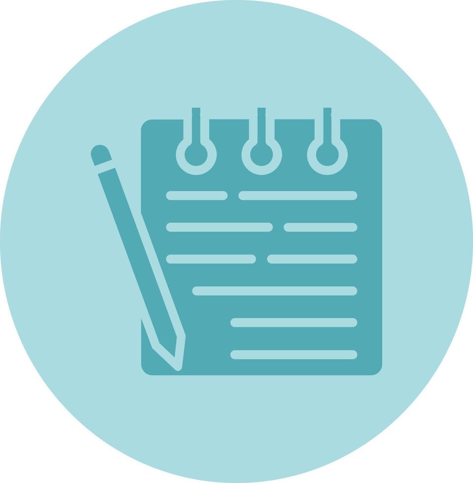 Notepad Vector Icon 15446868 Vector Art at Vecteezy