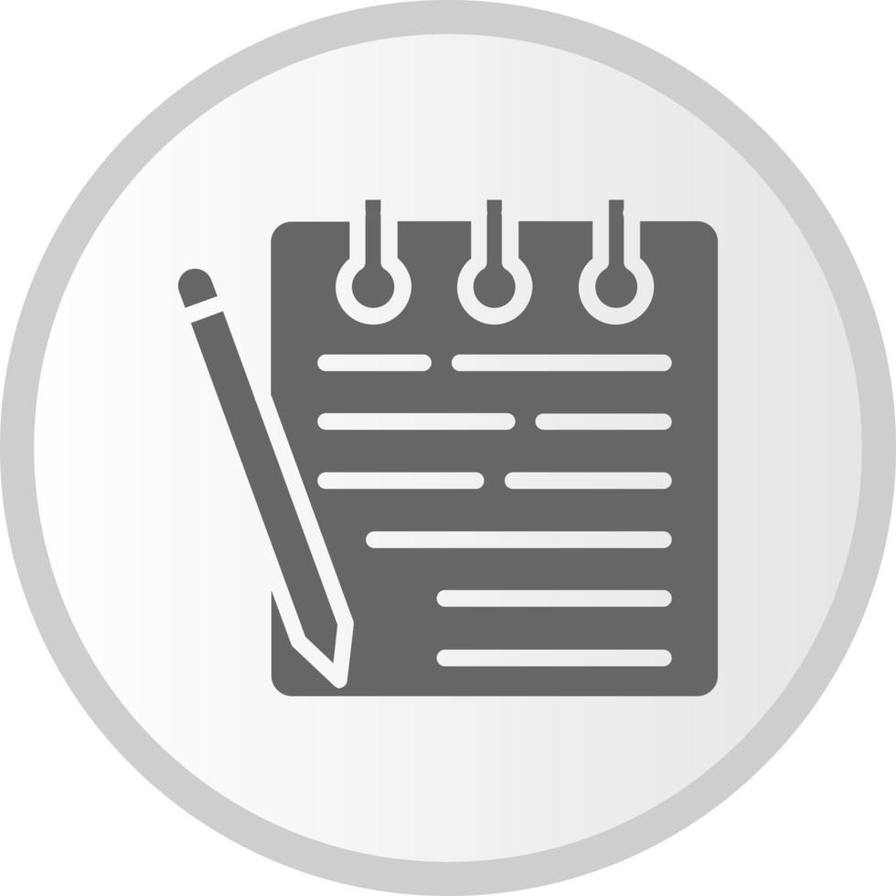 Notepad Vector Icon 15447096 Vector Art at Vecteezy