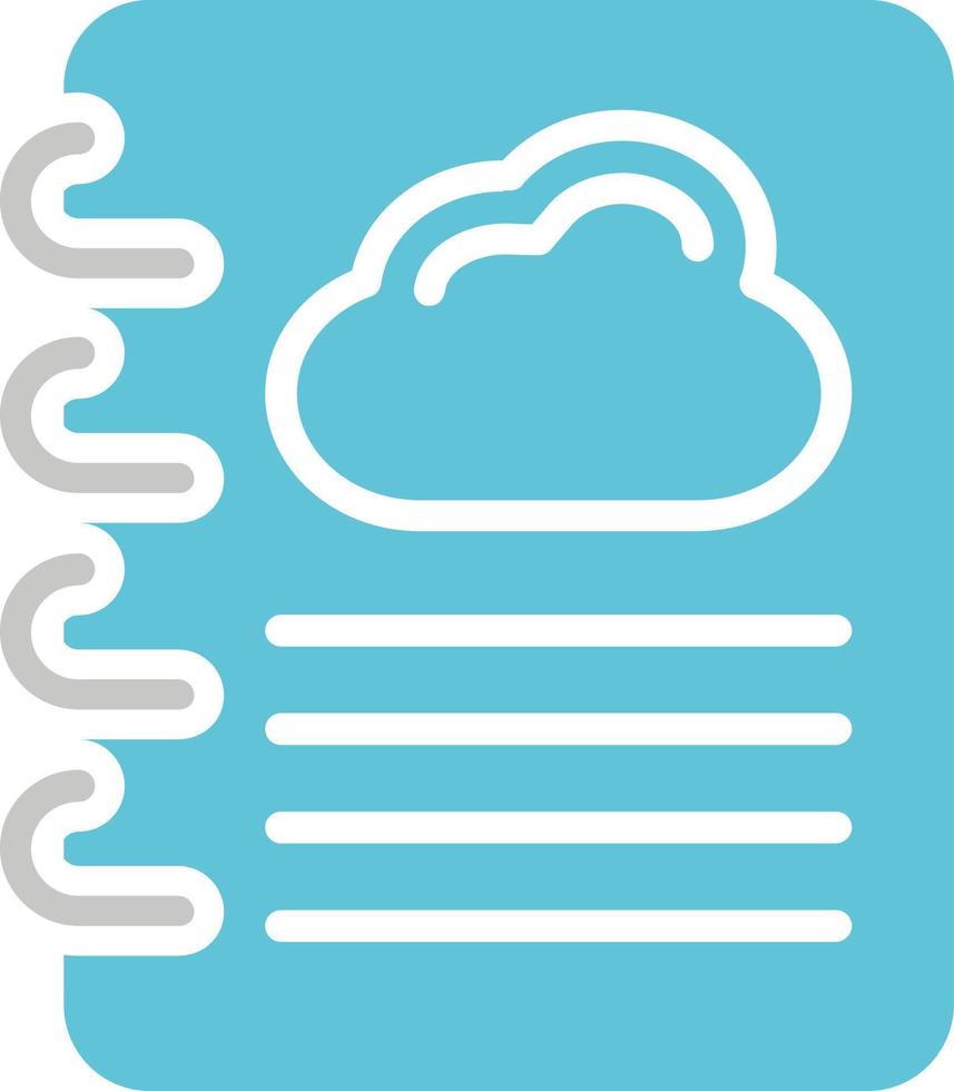 icono de vector de nube