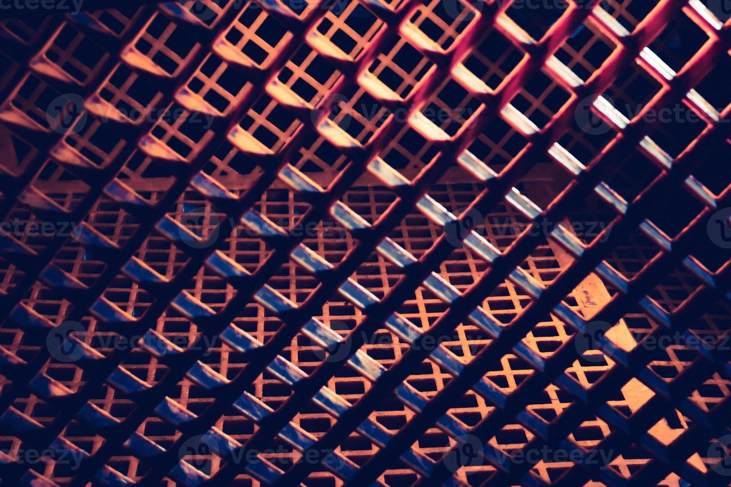 Surreal abstract honeycomb pattern with heavy shadows photo