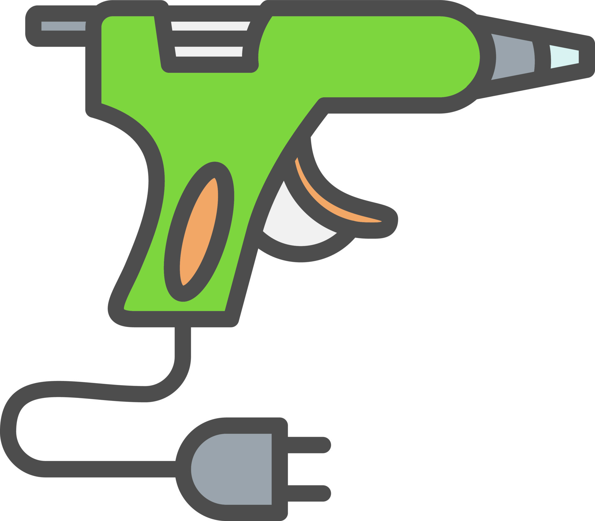 Glue Gun Vector Icon 15447465 Vector Art at Vecteezy