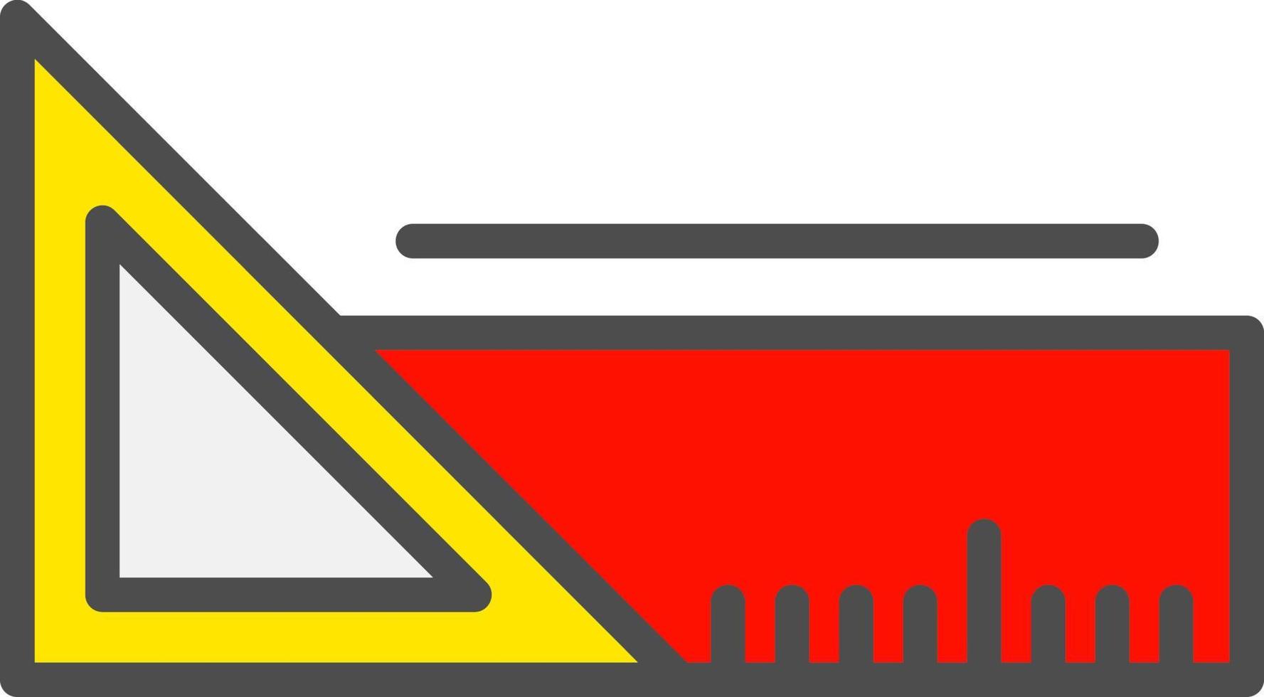 Triangular Ruler Vector Icon