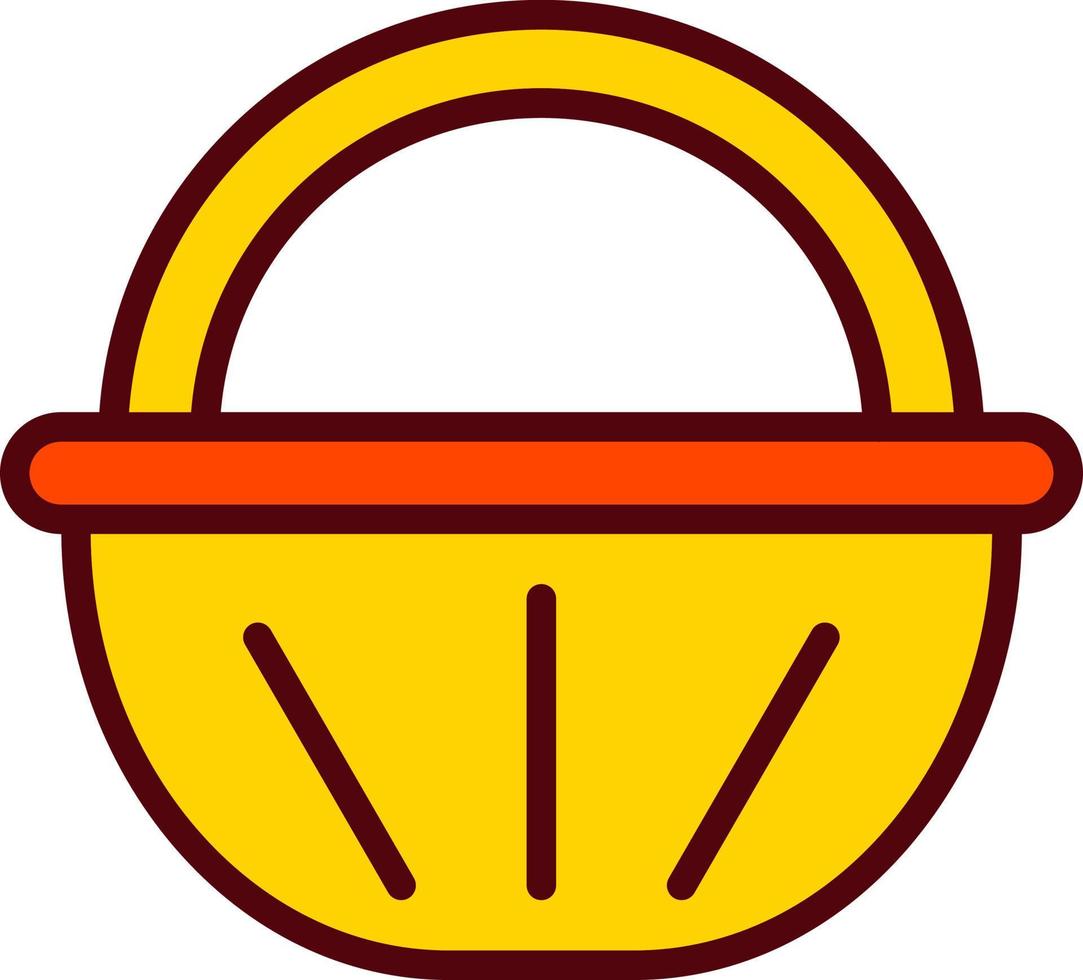 Food Basket Vector Icon