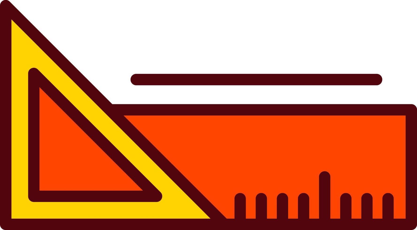 Triangular Ruler Vector Icon