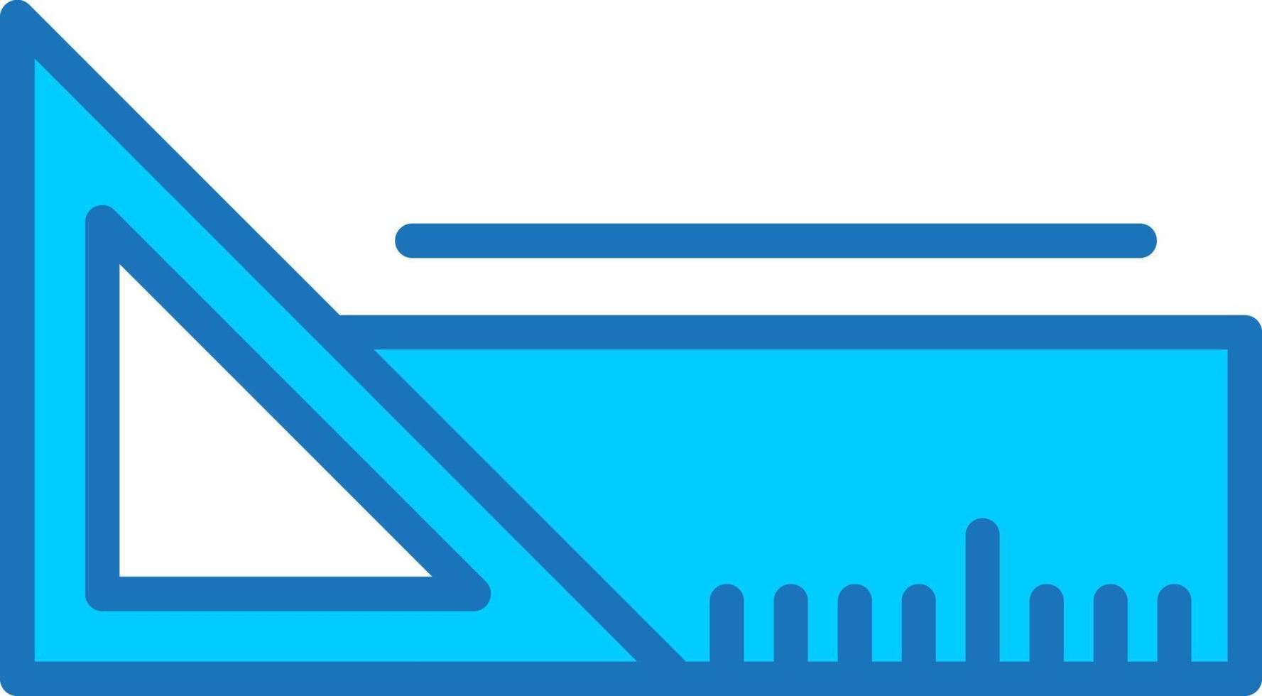 Triangular Ruler Vector Icon