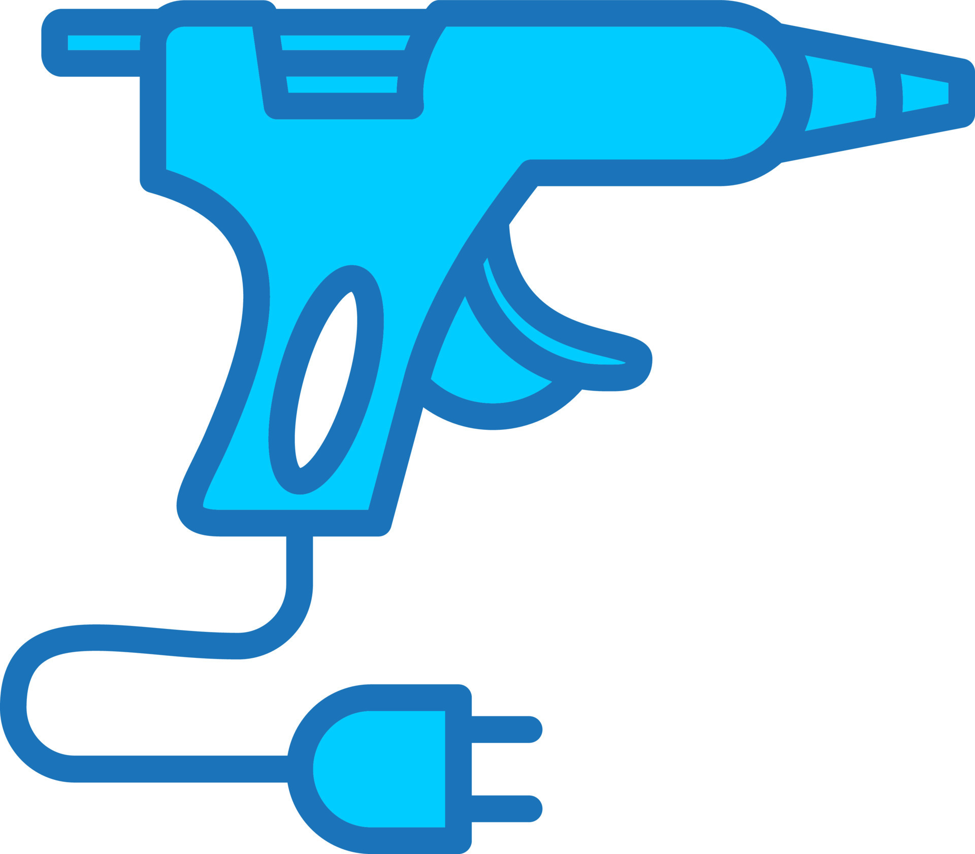 Glue Gun Vector Icon 15447956 Vector Art at Vecteezy