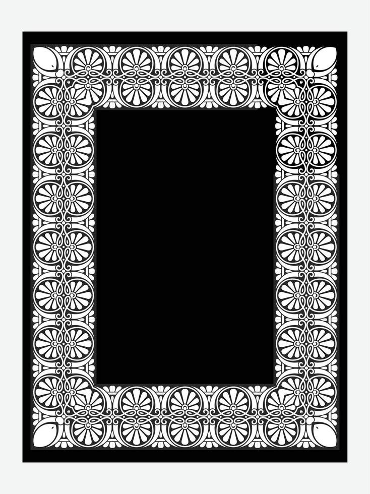 Islamic Book Cover design and arabaic border frame. vector