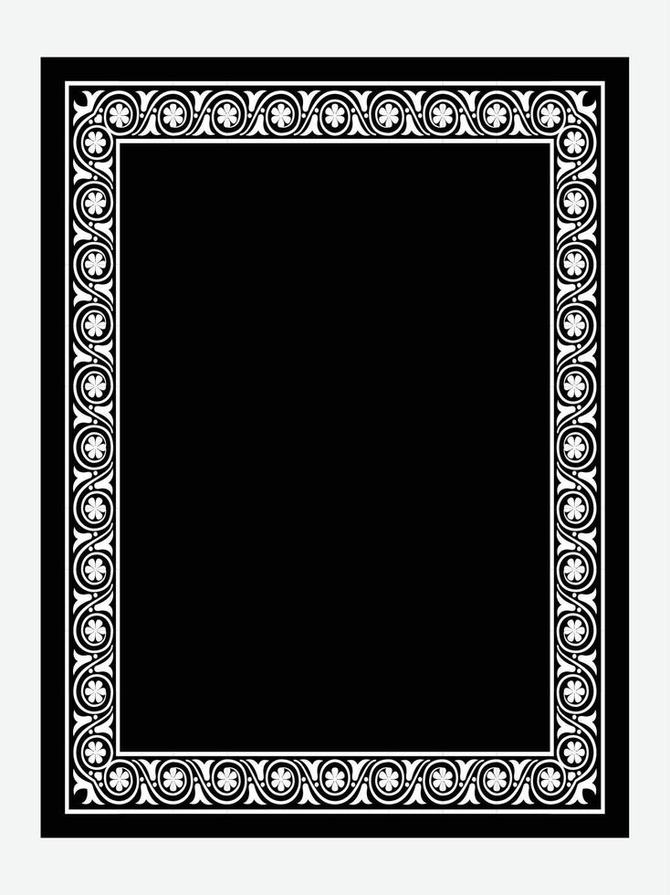 Islamic Book Cover design and arabaic border frame. vector