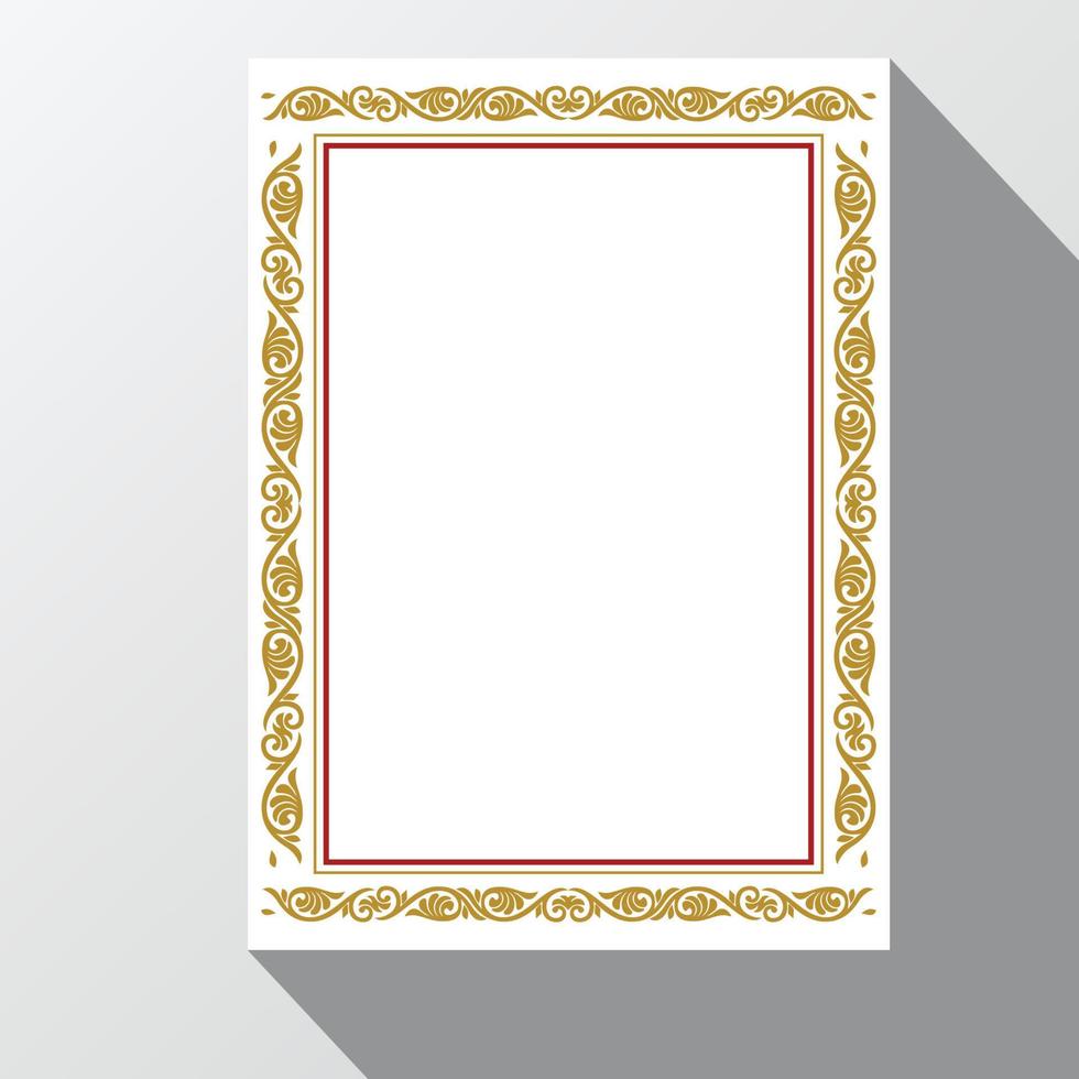 Arabic Frame Border, quran cover design vector