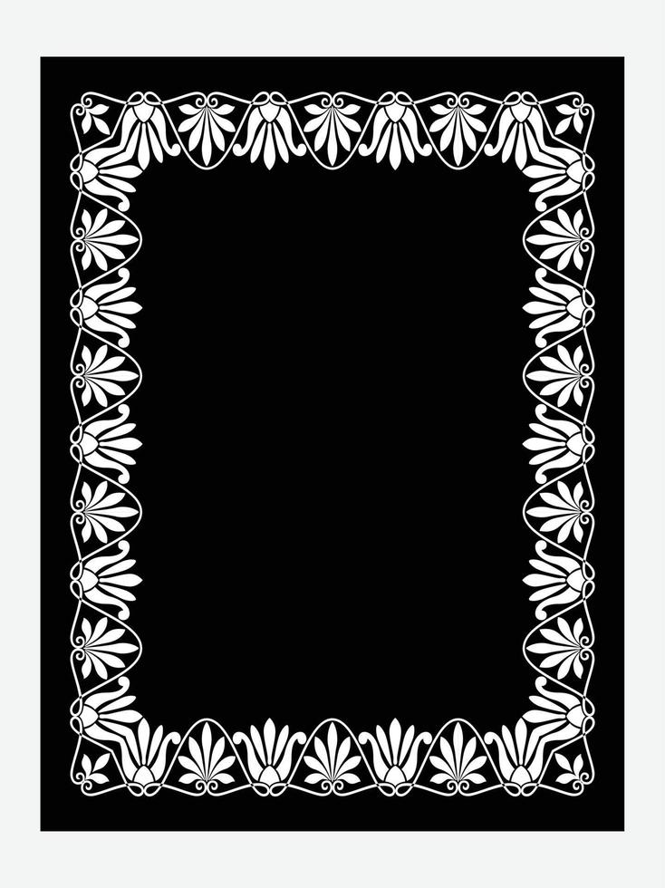 Islamic Book Cover design and arabaic border frame. vector