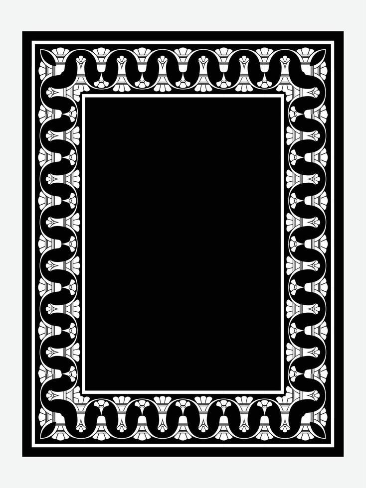 Islamic Book Cover design and arabaic border frame. vector