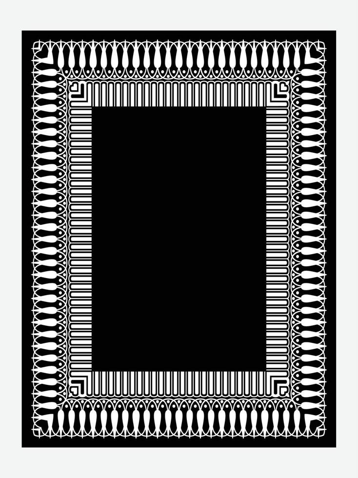 Islamic Book Cover design and arabaic border frame. vector