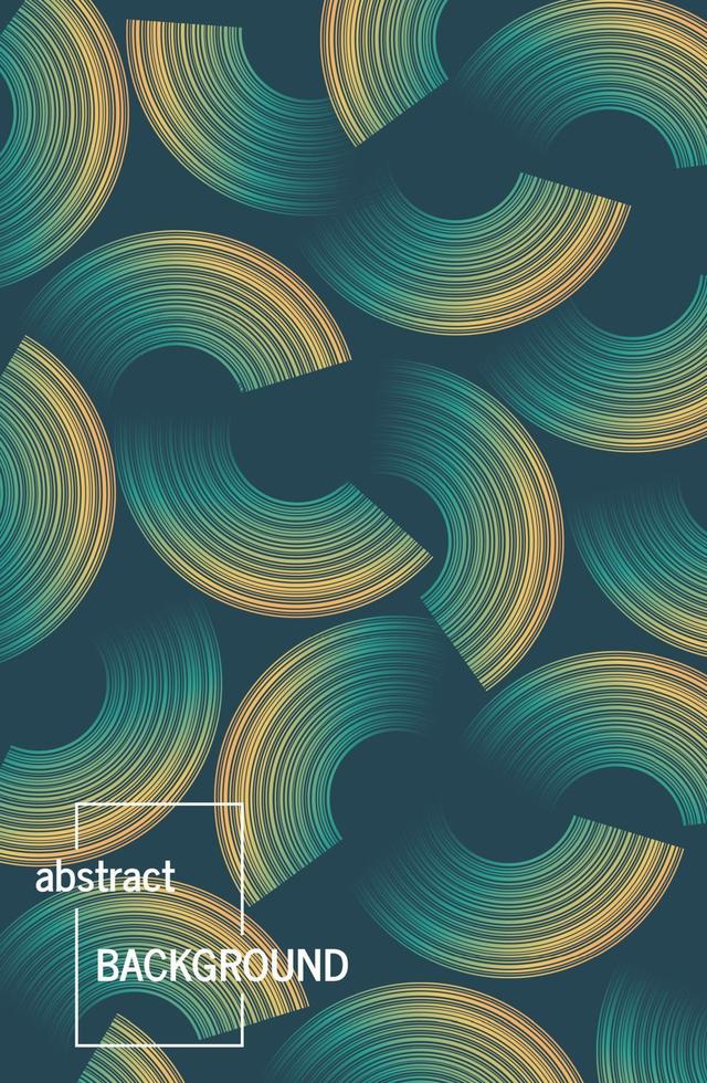 Trendy geometric background with abstract circles shapes. Futuristic dynamic pattern design. Vector illustration