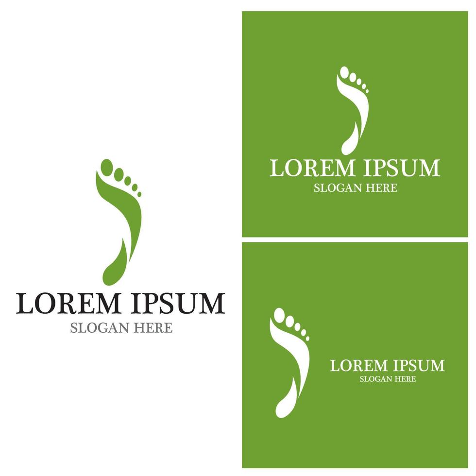 Foot Logo Template vector icon illustration design