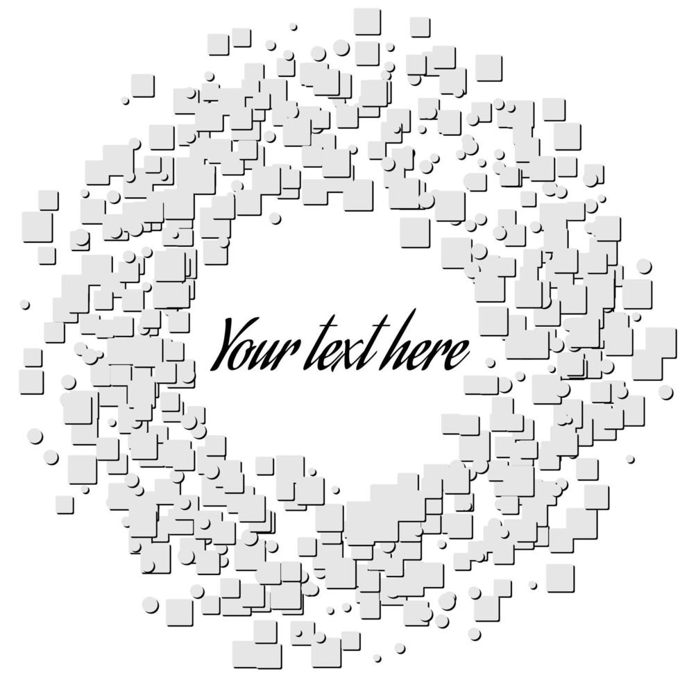 Abstract Form of Vector Bubbles on a White Background. Modern Design Circle Template Background.