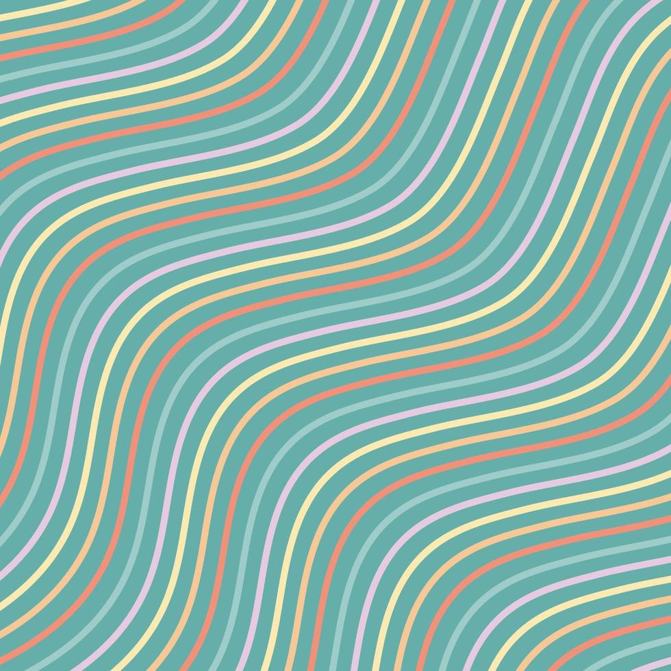 Colorful geometric background of abstract waves. vector