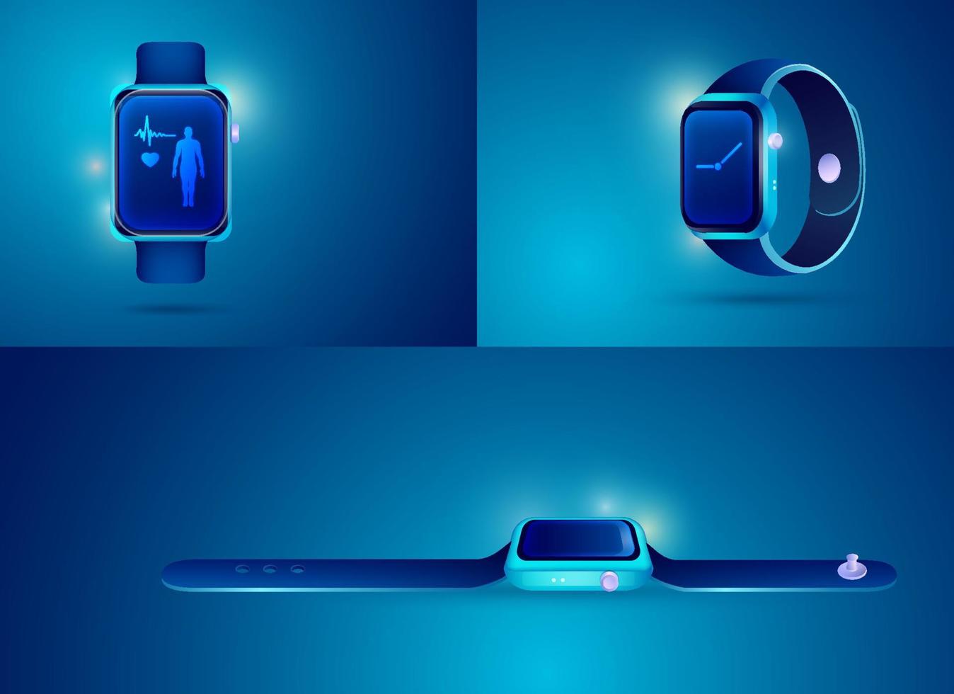 smart watch View vector