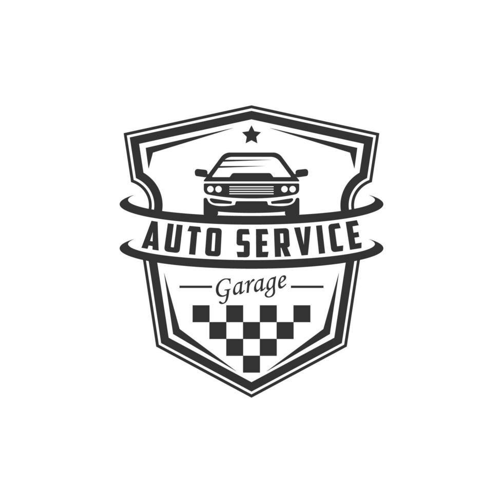 vector de diseño de logotipo de coche de reparación y servicio automotriz, mejor para vector premium de servicio de reparación de coche