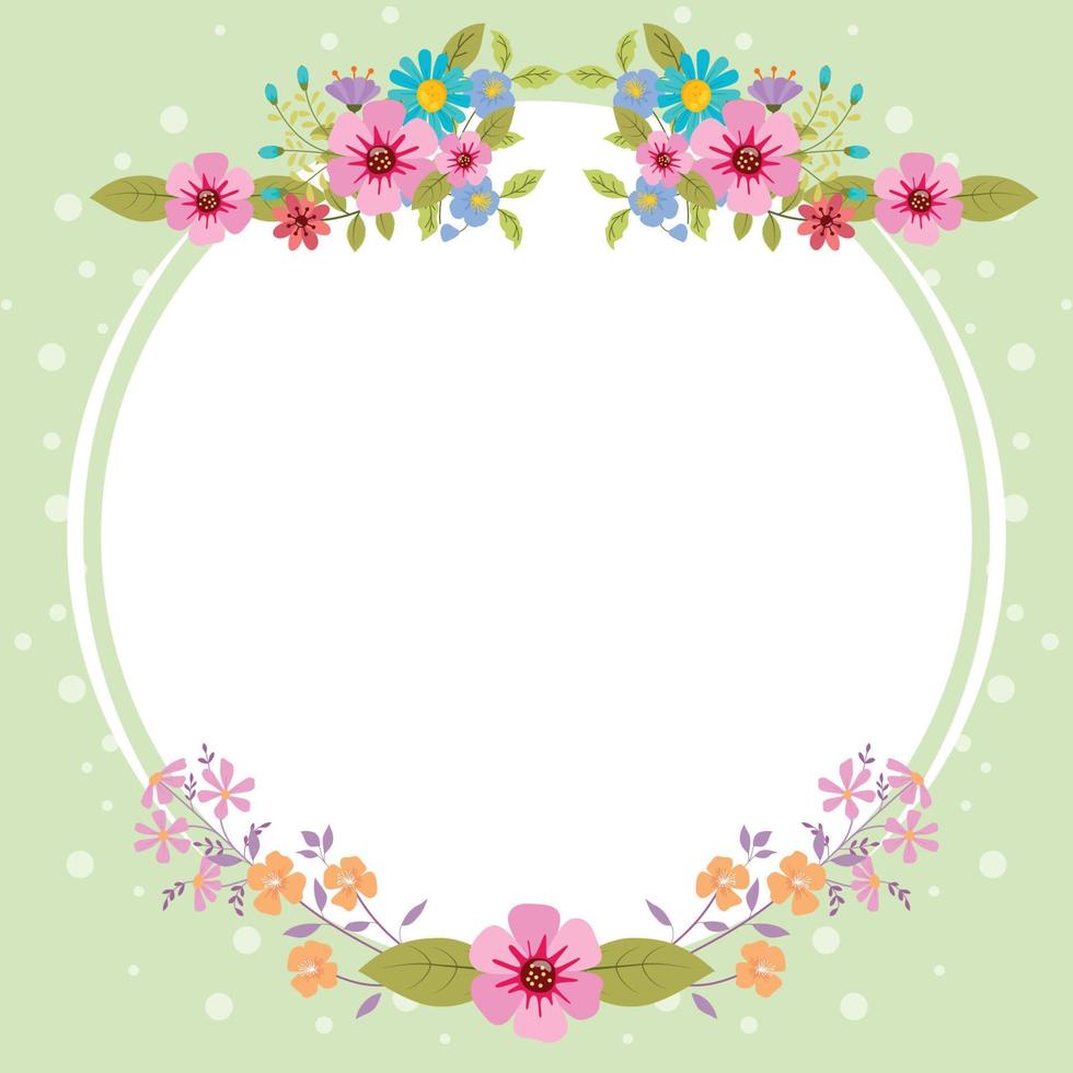 fondo floral de primavera vector