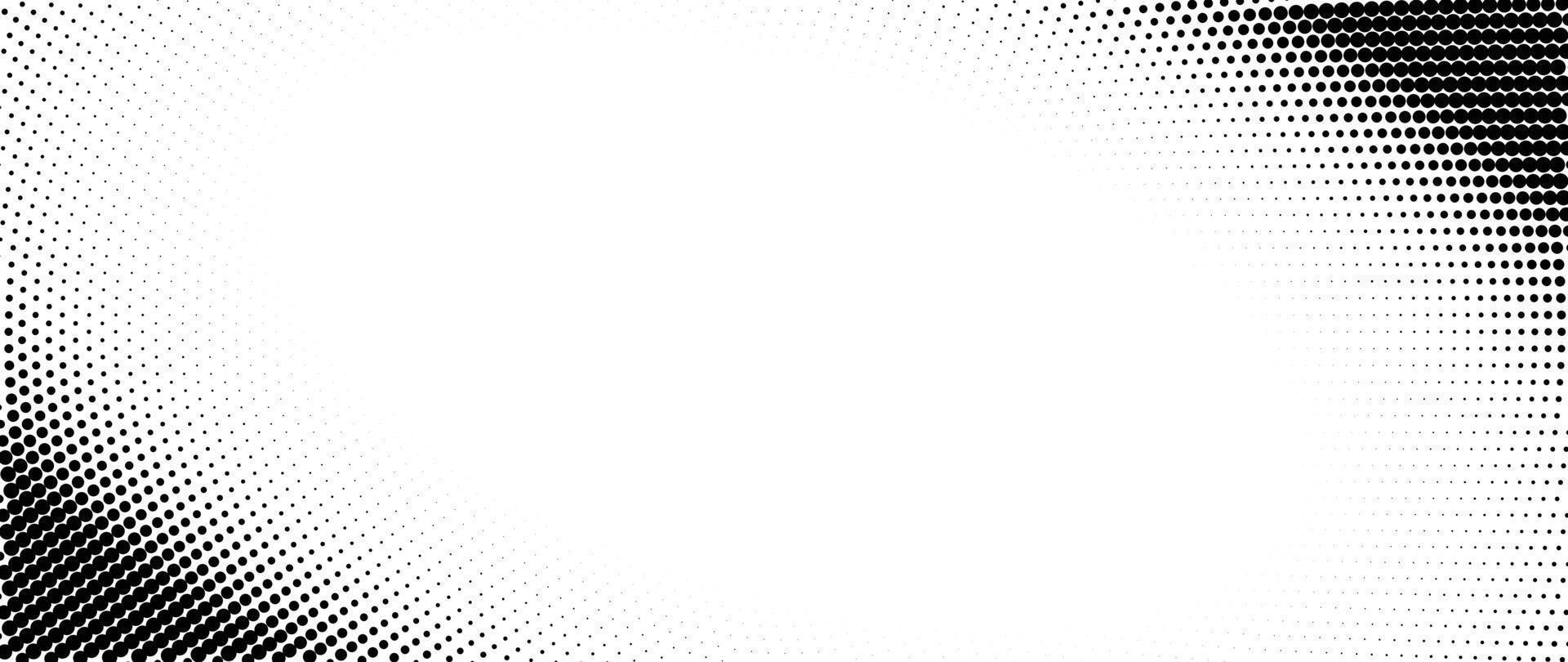 Halftone dot background pattern vector illustration. Monochrome gradient dotted modern texture and fade distressed overlay. Design for poster, cover, banner, business card, mock-up, sticker, layout.