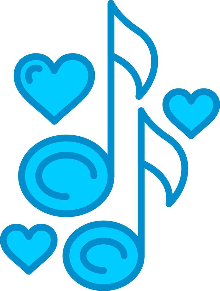 diseño de icono creativo de canción de amor vector