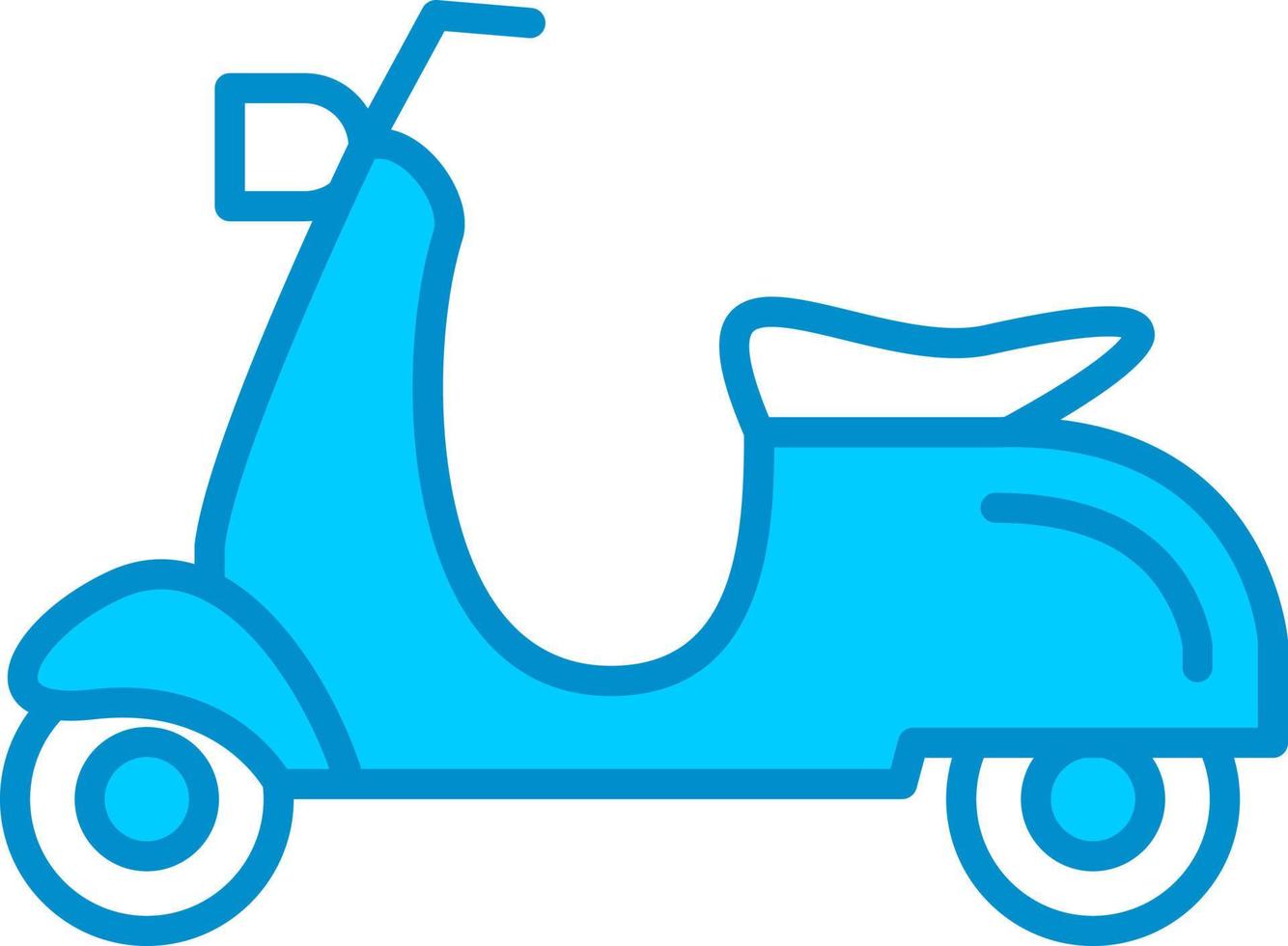 diseño de icono creativo de scooter vector