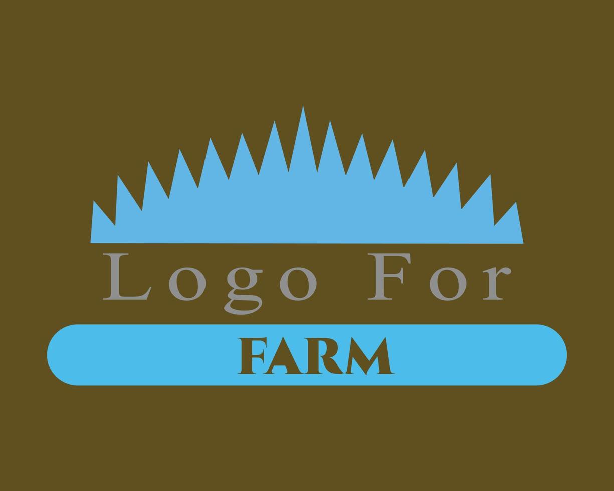 logo for farm demo simple vector design illustration usable in t shirt