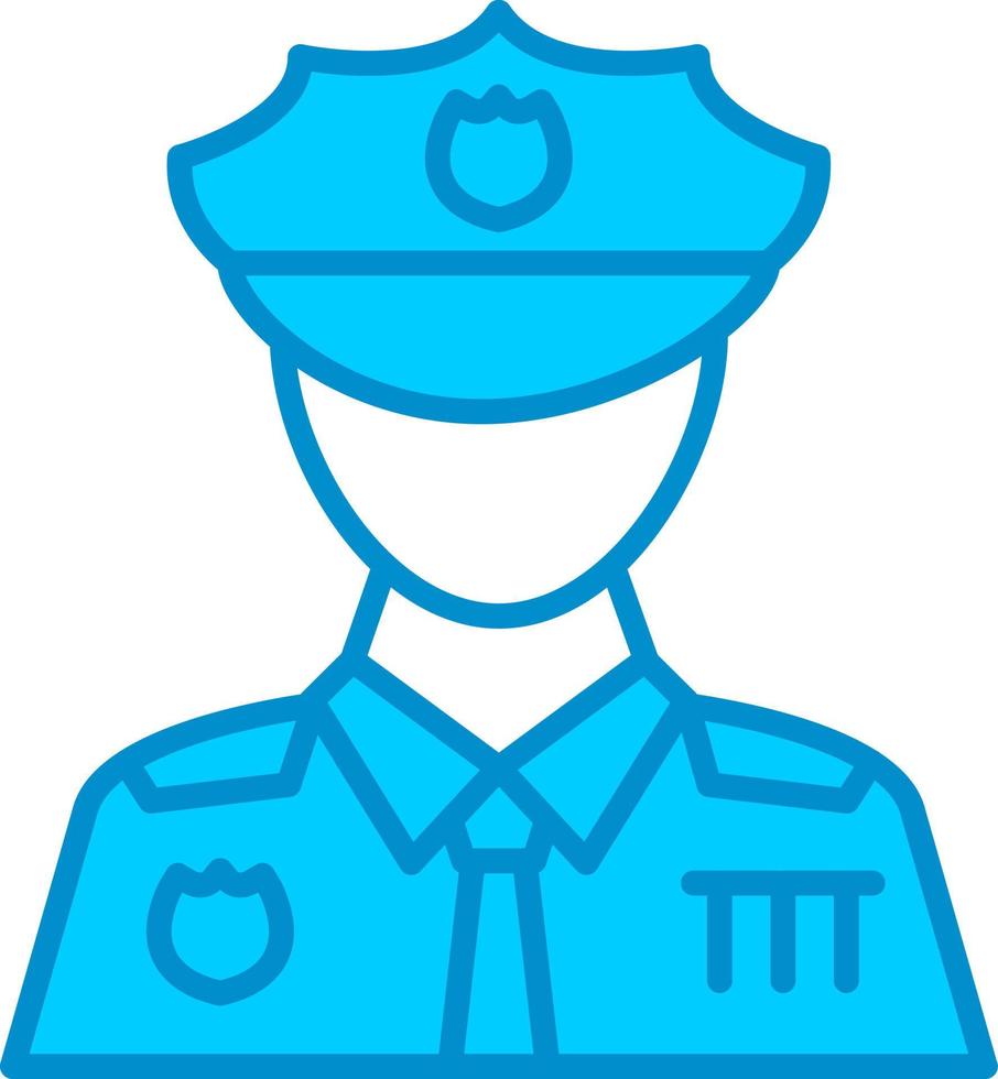 diseño de icono creativo de hombre policía vector