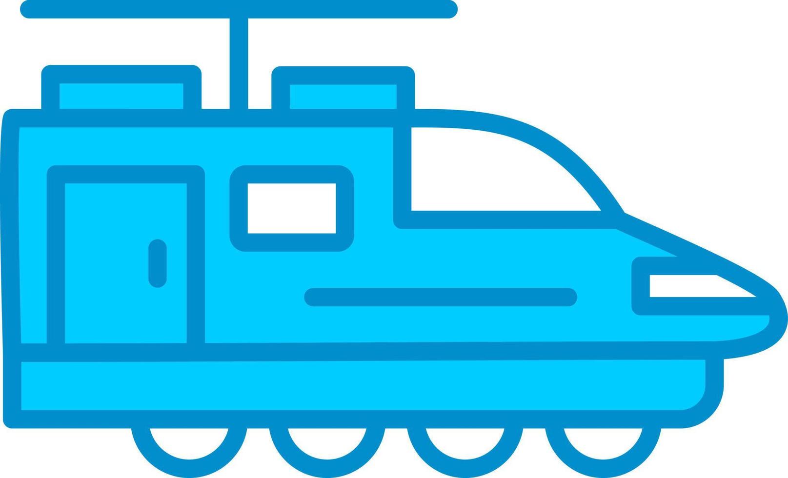 Electric Train Creative Icon Design vector