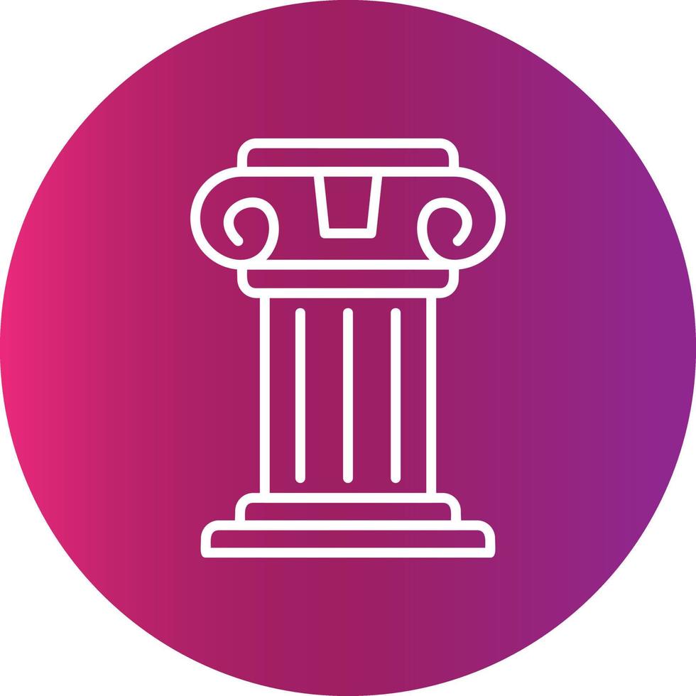 Pillar Creative Icon Design vector