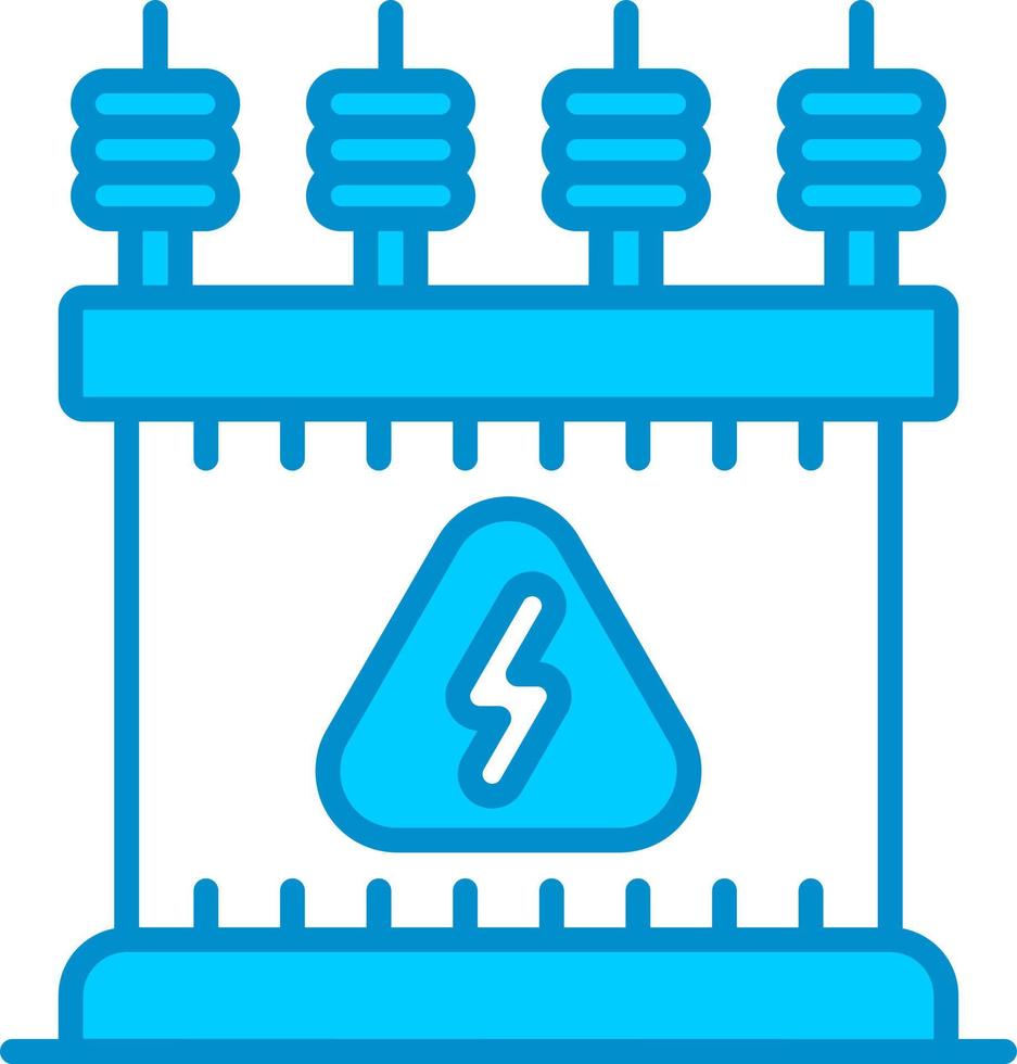 Power Transformer Creative Icon Design vector