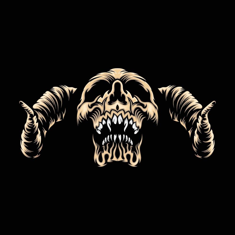 Skull Devil Illustration vector