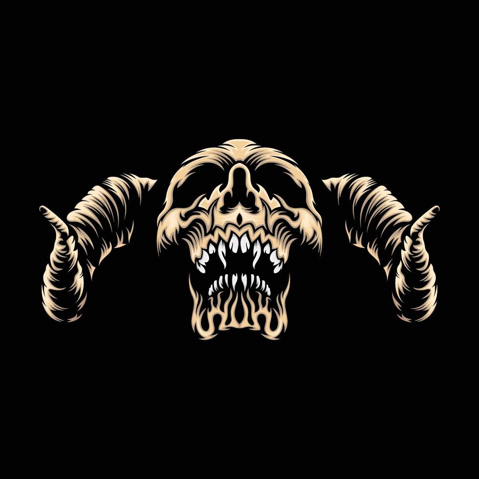 Skull Devil Illustration vector