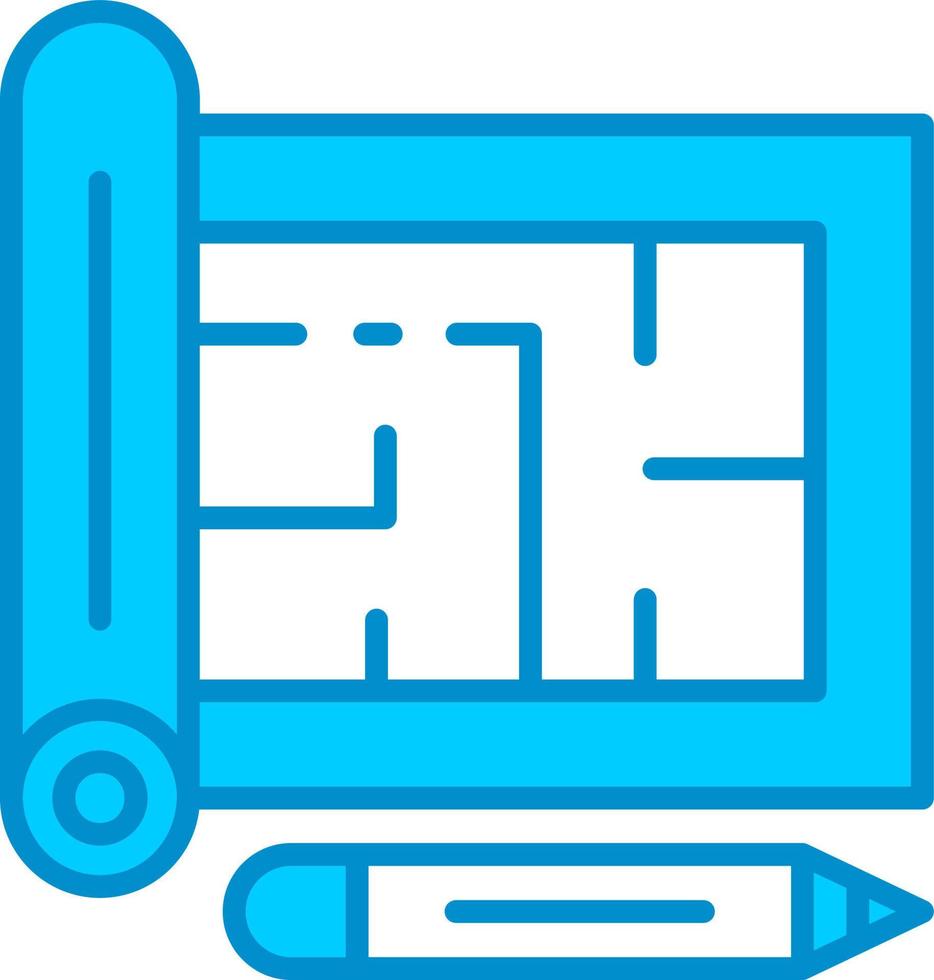 Blueprint Creative Icon Design vector