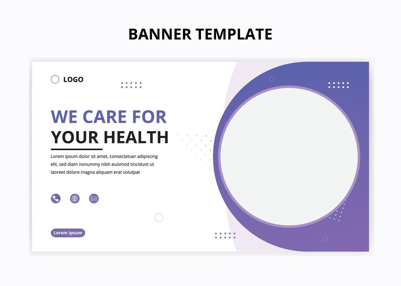 Healthcare Medical social media web banner design Pro vector. vector