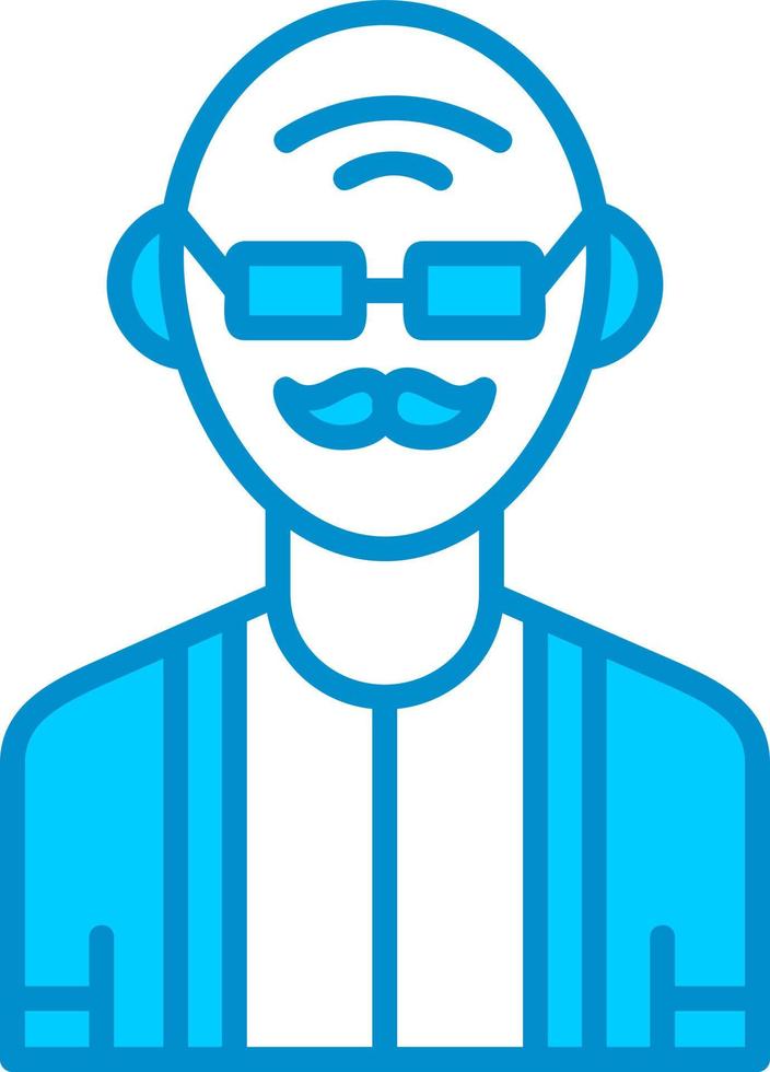 Old Man Creative Icon Design vector