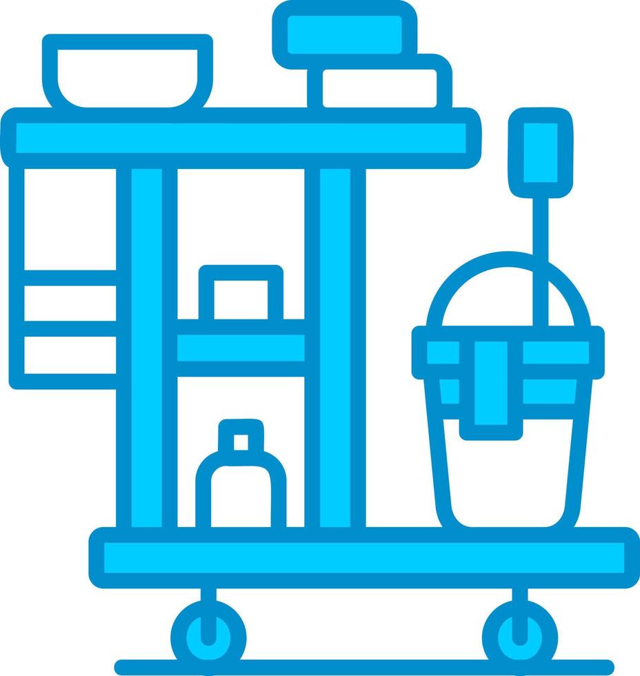 Cleaning Cart Creative Icon Design vector